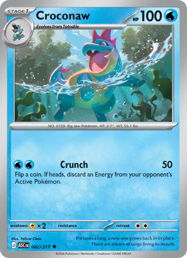 Croconaw - Ascended Heroes Pokemon Card