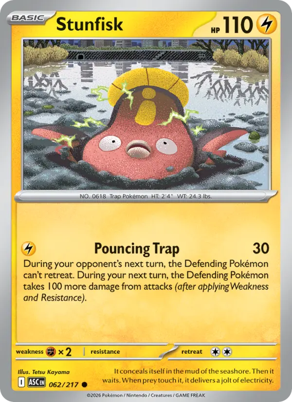 Stunfisk - Ascended Heroes Pokemon Card