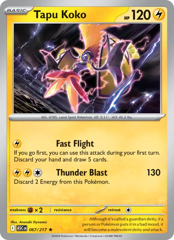 Tapu Koko - Ascended Heroes Pokemon Card