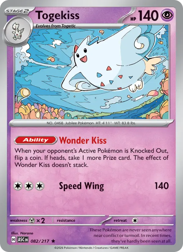 Togekiss - Ascended Heroes Pokemon Card