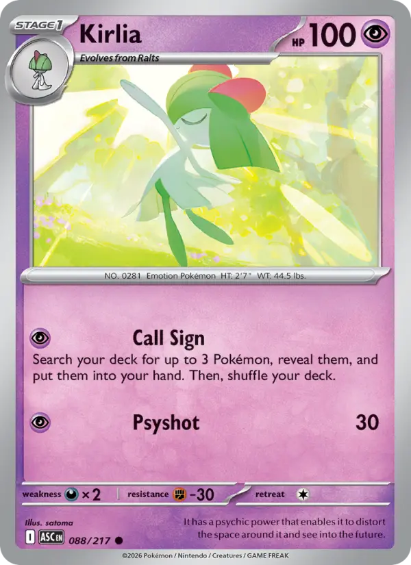 Kirlia - Ascended Heroes Pokemon Card