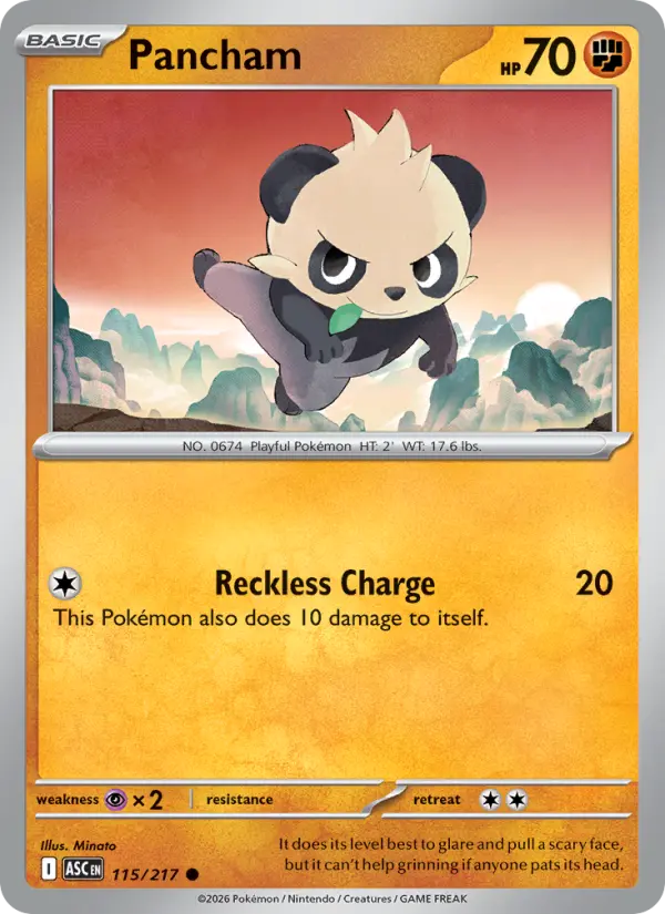 Pancham - Ascended Heroes Pokemon Card