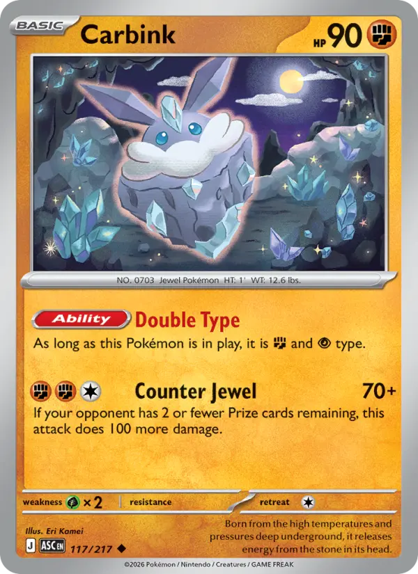 Carbink - Ascended Heroes Pokemon Card
