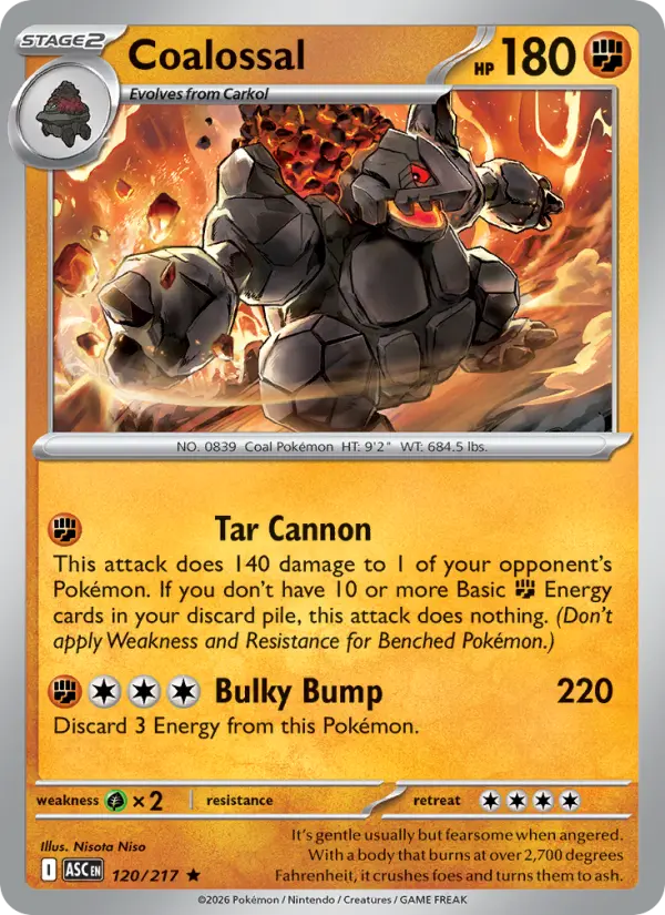 Coalossal - Ascended Heroes Pokemon Card