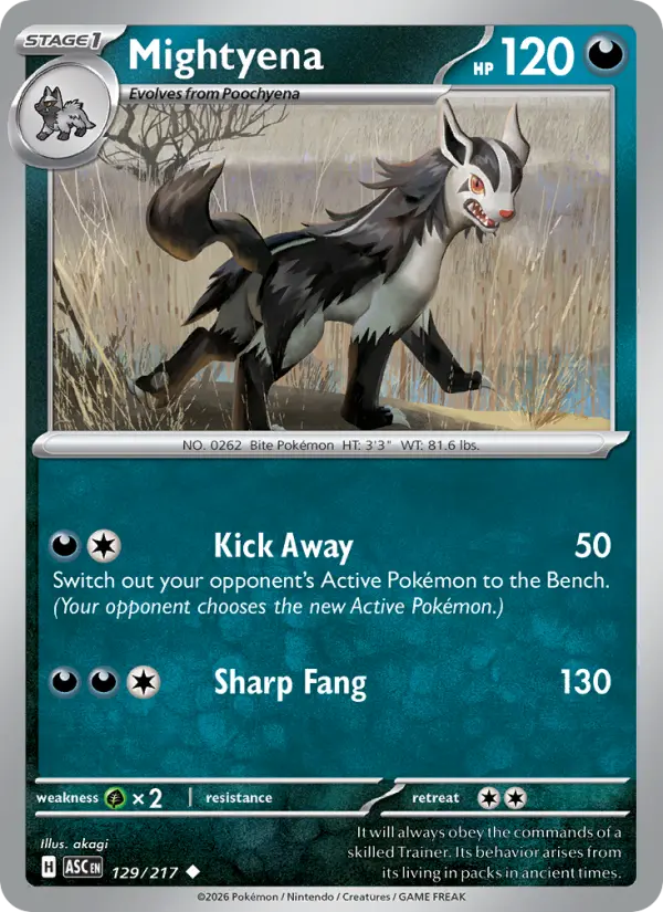 Mightyena - Ascended Heroes Pokemon Card