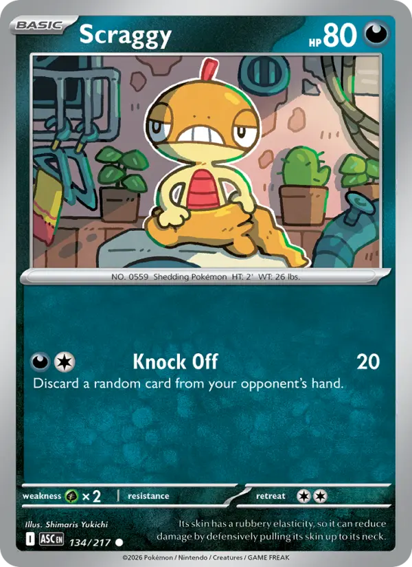 Scraggy - Ascended Heroes Pokemon Card