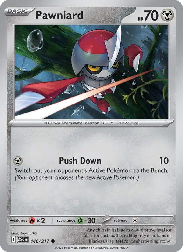 Pawniard - Ascended Heroes Pokemon Card