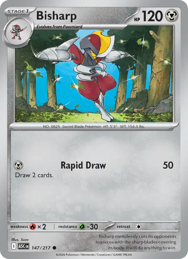 Bisharp - Ascended Heroes Pokemon Card