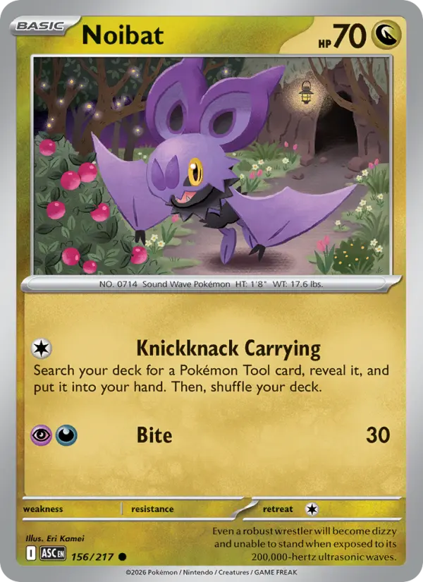 Noibat - Ascended Heroes Pokemon Card