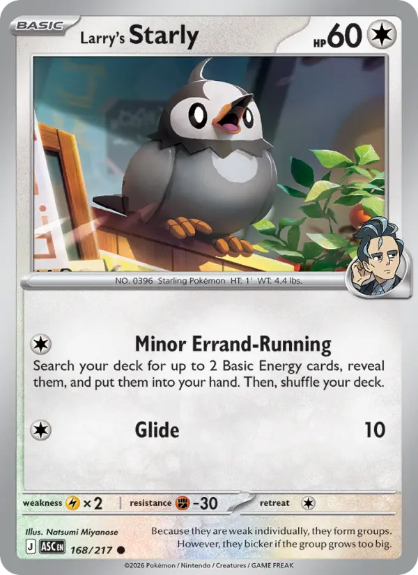 Larry's Starly - Ascended Heroes Pokemon Card
