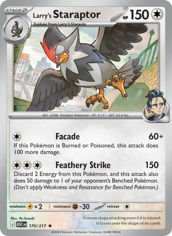 Larry's Staraptor - Ascended Heroes Pokemon Card