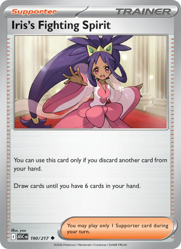 Iris's Fighting Spirit - Ascended Heroes Pokemon Card