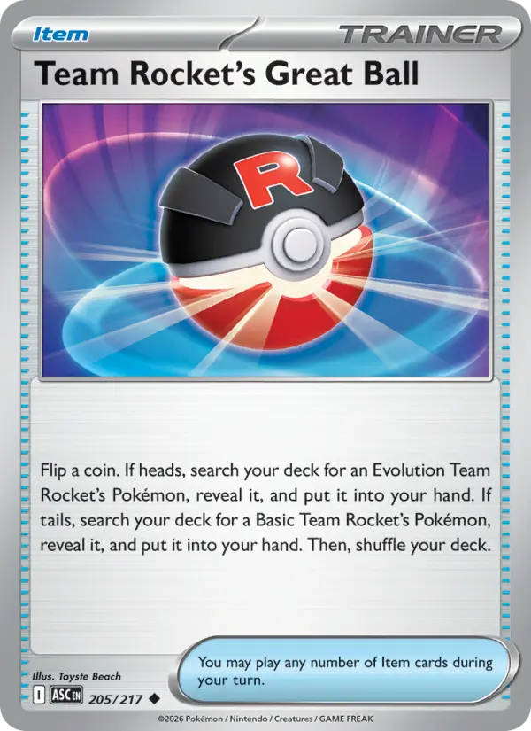 Team Rocket's Great Ball - Ascended Heroes Pokemon Card