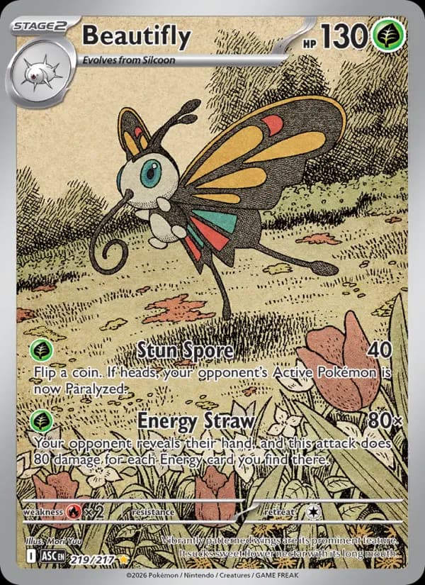 Beautifly - Ascended Heroes Pokemon Card