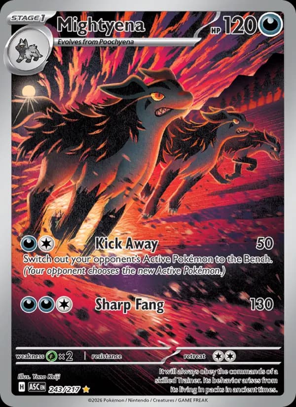 Mightyena - Ascended Heroes Pokemon Card