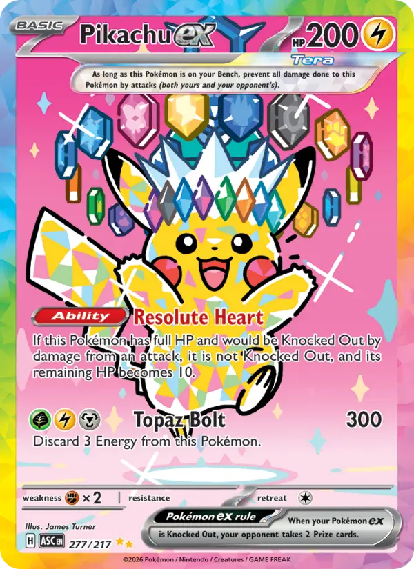 Pikachu ex - Ascended Heroes Pokemon Card