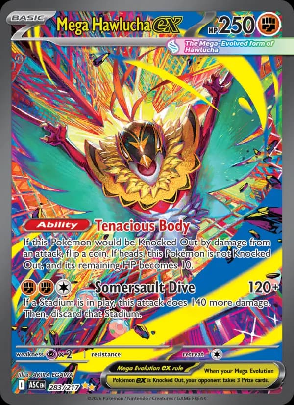 Mega Hawlucha ex - Ascended Heroes Pokemon Card