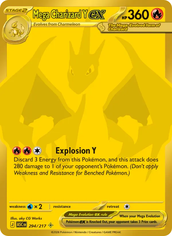 Mega Charizard Y ex - Ascended Heroes Pokemon Card