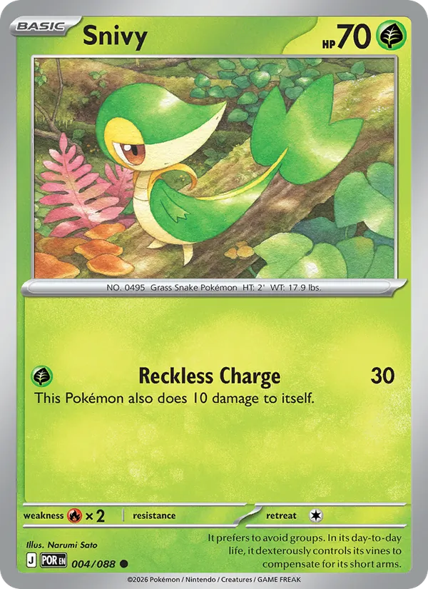 Snivy - Perfect Order Pokemon Card