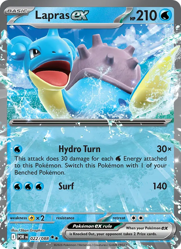 Lapras ex - Perfect Order Pokemon Card