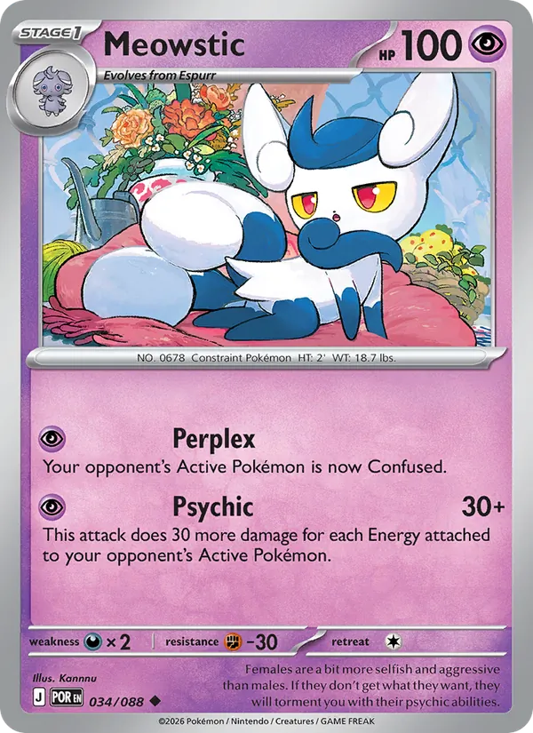 Meowstic - Perfect Order Pokemon Card