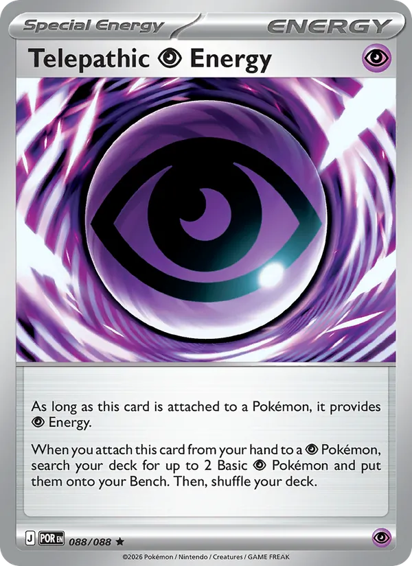 Telepathic Psychic Energy - Perfect Order Pokemon Card