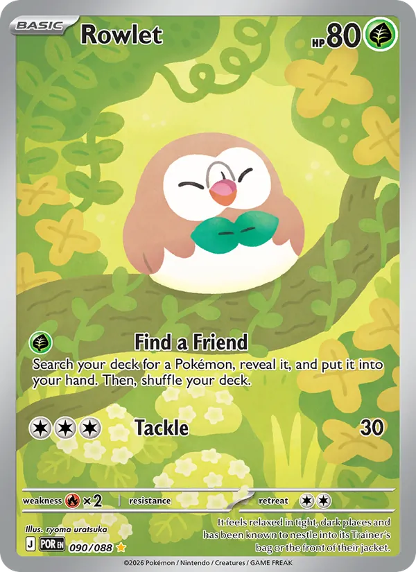 Rowlet - Perfect Order Pokemon Card