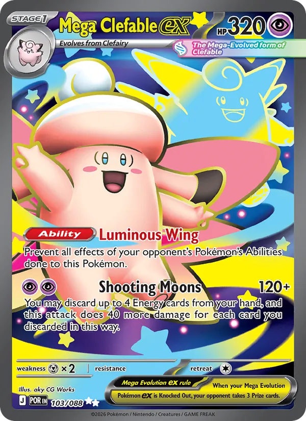 Mega Clefable ex - Perfect Order Pokemon Card