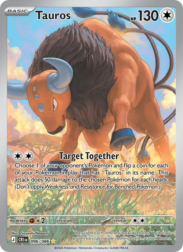 Tauros - Chaos Rising Pokemon Card