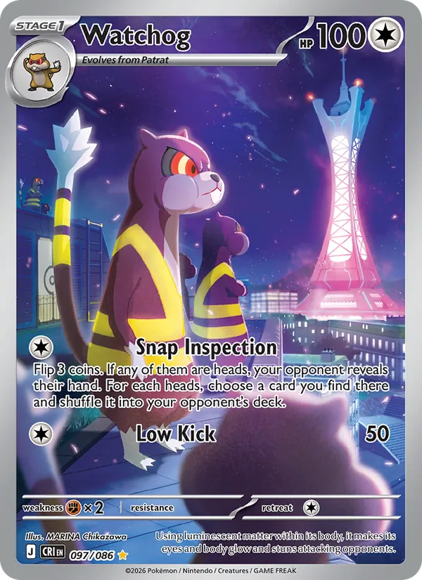 Watchog - Chaos Rising Pokemon Card