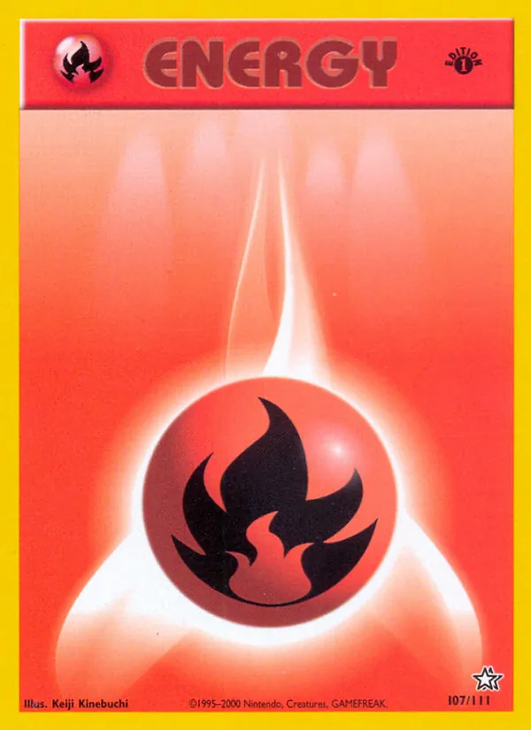 Fire Energy - Neo Genesis Pokemon Card