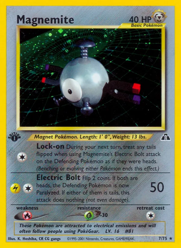 Magnemite - Neo Discovery Pokemon Card