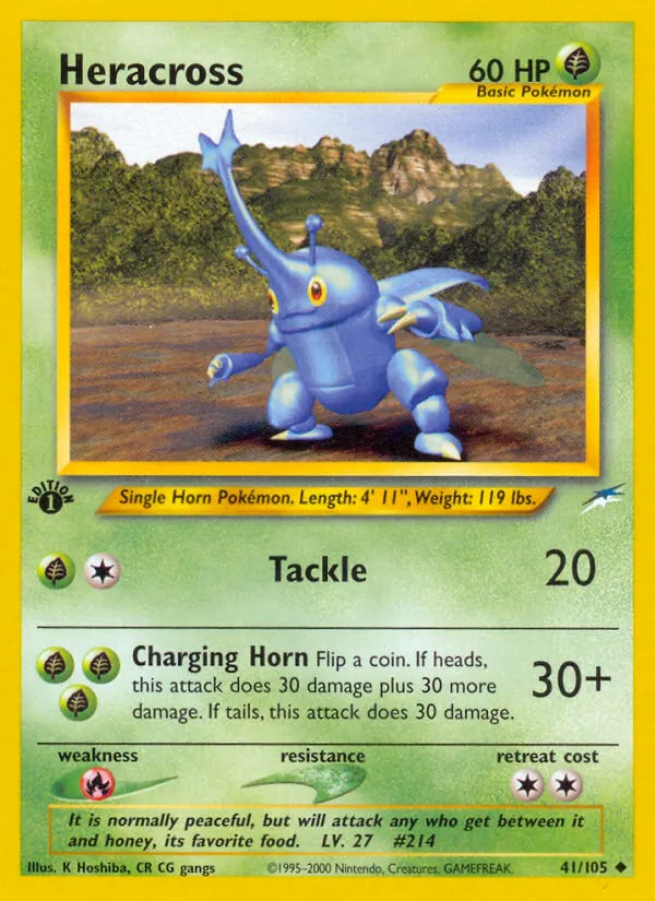 Heracross - Neo Destiny Pokemon Card