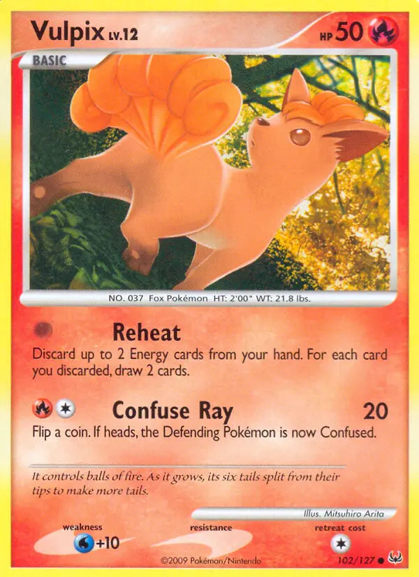 Vulpix - Platinum Pokemon Card