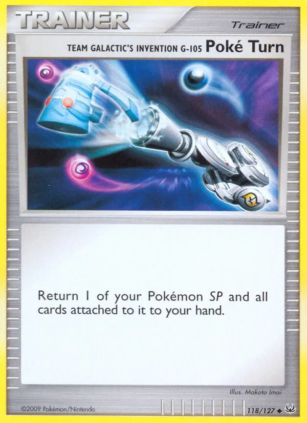 Team Galactic's Invention G-105 Poké Turn - Platinum Pokemon Card