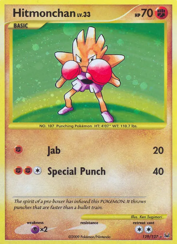 Hitmonchan - Platinum Pokemon Card
