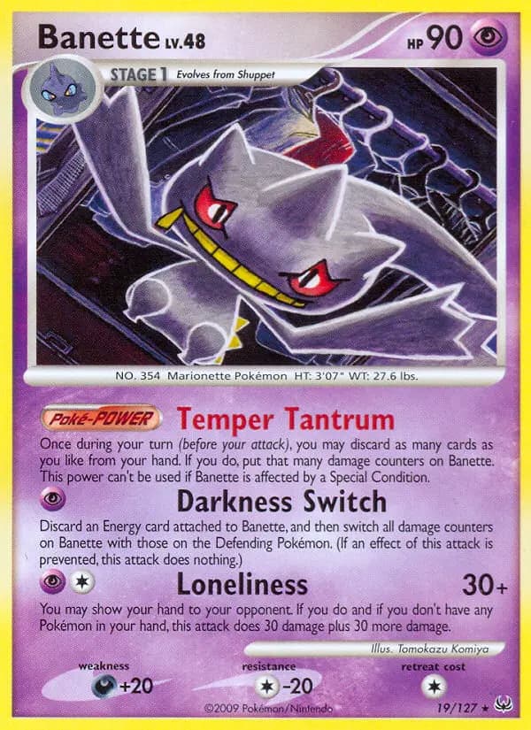 Banette - Platinum Pokemon Card