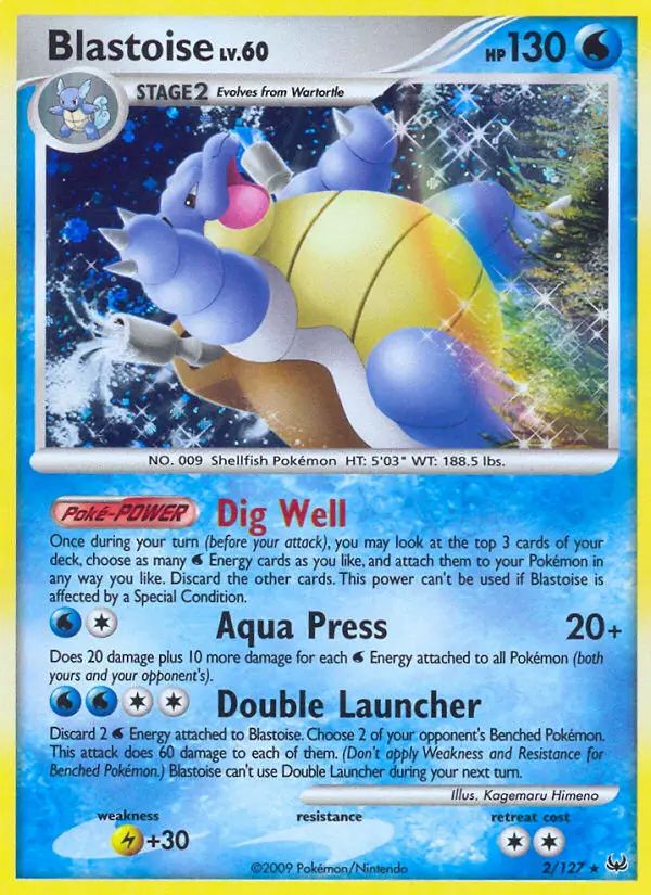 Blastoise - Platinum Pokemon Card
