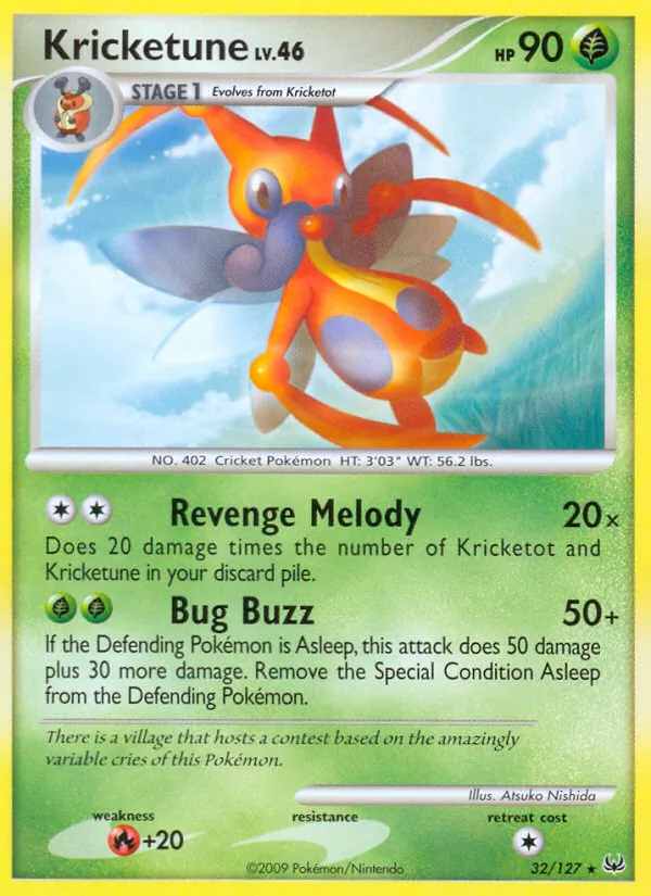 Kricketune - Platinum Pokemon Card