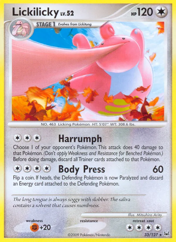 Lickilicky - Platinum Pokemon Card