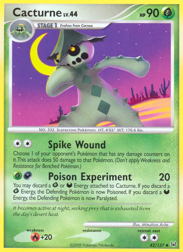 Cacturne - Platinum Pokemon Card