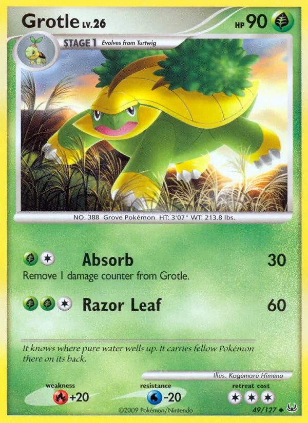 Grotle - Platinum Pokemon Card