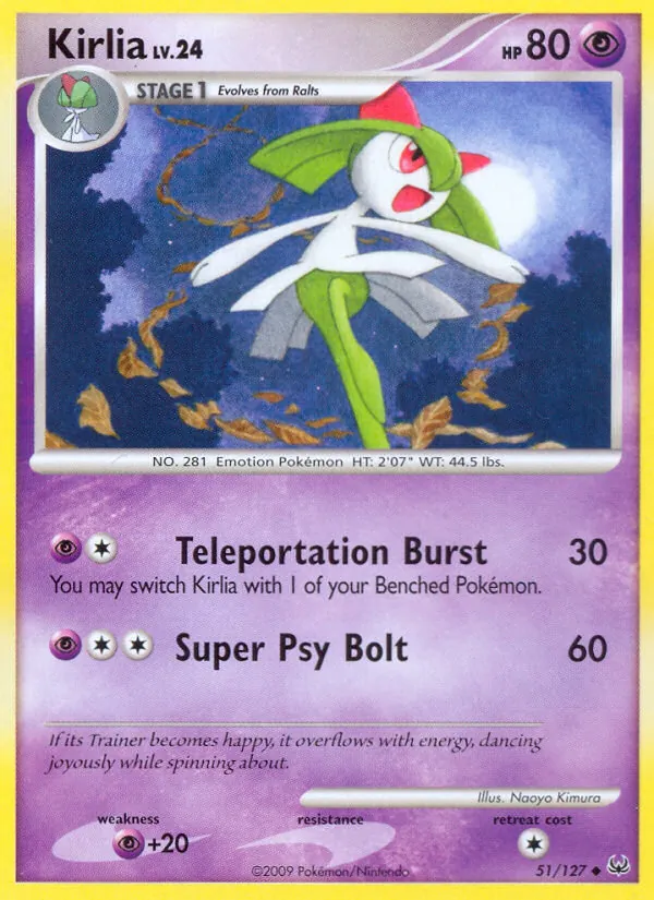 Kirlia - Platinum Pokemon Card