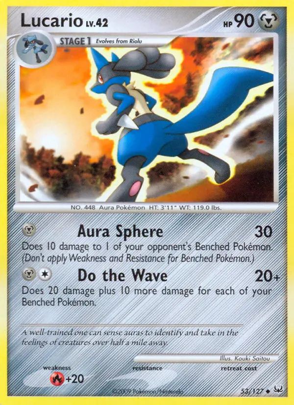 Lucario - Platinum Pokemon Card