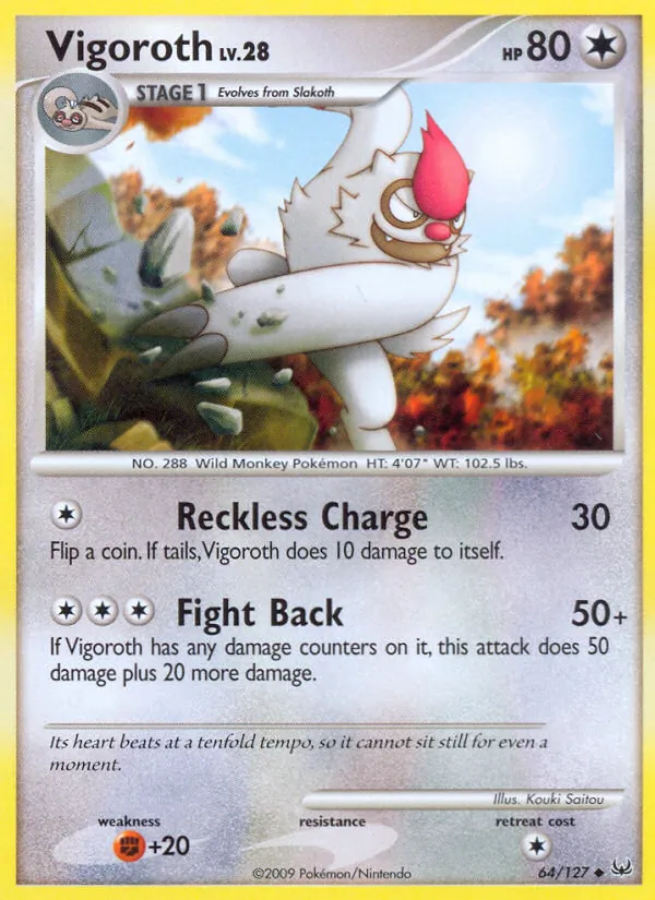 Vigoroth - Platinum Pokemon Card