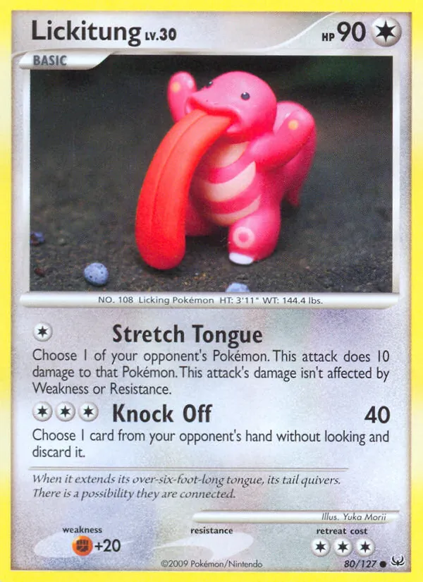 Lickitung - Platinum Pokemon Card