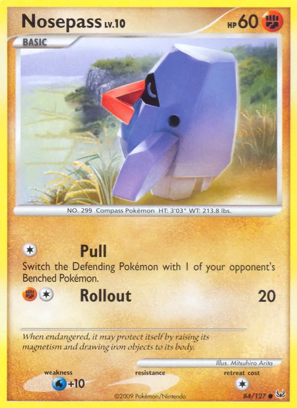 Nosepass - Platinum Pokemon Card
