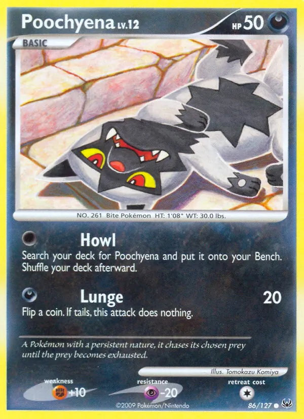 Poochyena - Platinum Pokemon Card