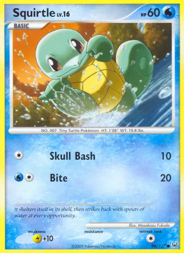 Squirtle - Platinum Pokemon Card