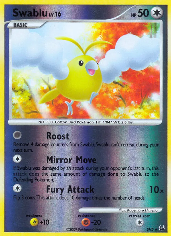 Swablu - Platinum Pokemon Card